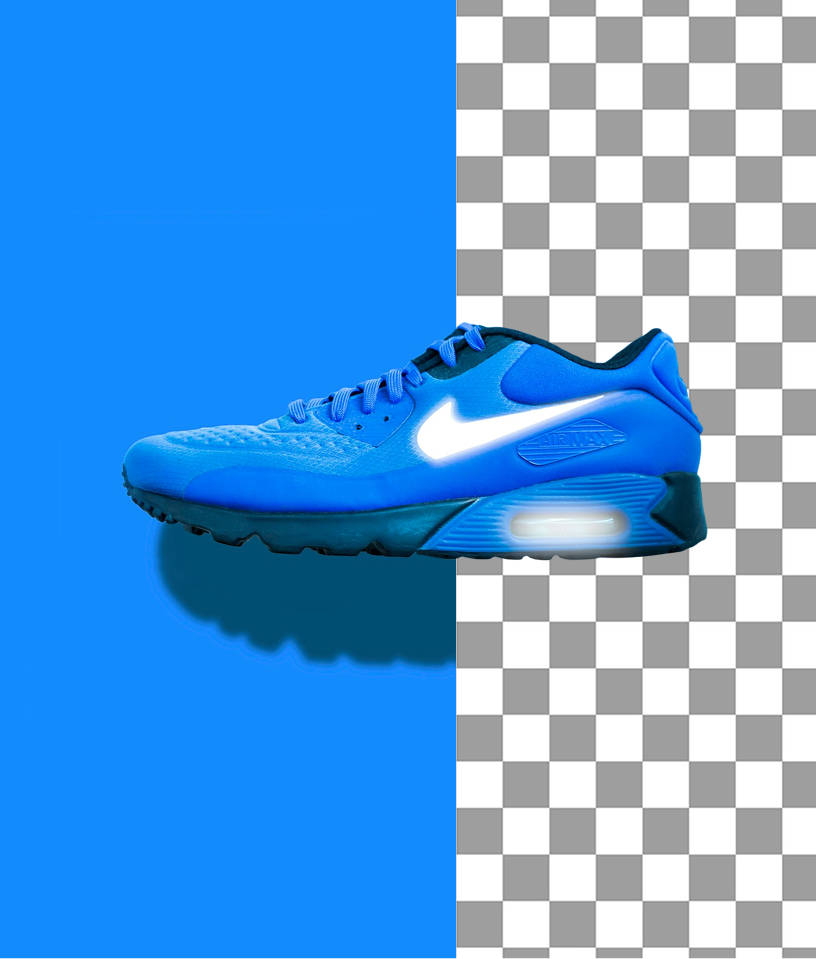 Product photo with a clean AI-removed background